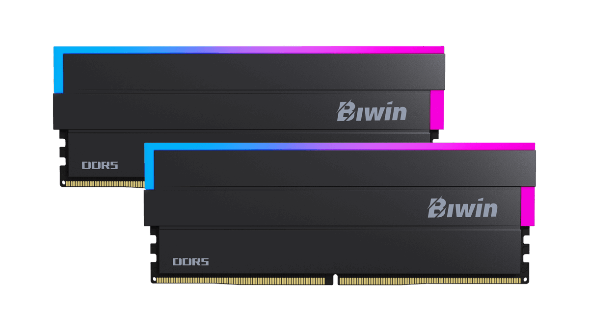 佰維Biwin Black Opal DW100 DDR5 RGB記憶體, 頻率高達8400 MT/s